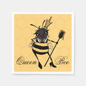 SERVIETTE EN PAPIER CUTE QUEEN BEE AVEC HONEYCOMB PAPER NAPKINS (Devant)