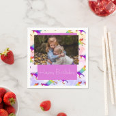 Serviette En Papier Cute Rainbow Unicorn Photo (En situation)