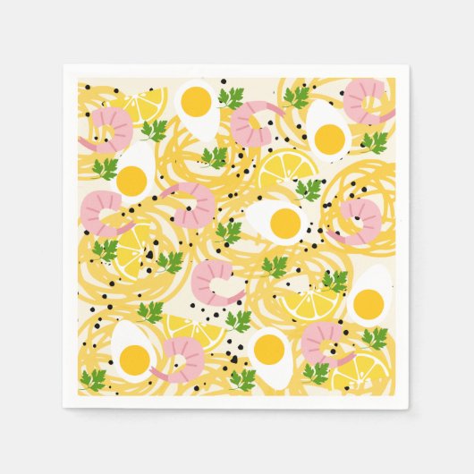 Serviette En Papier Cute Ramen Papier serviettes (Devant)