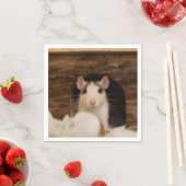 Serviette En Papier Cute rat (En situation)
