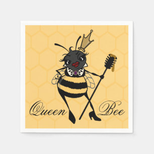 SERVIETTE EN PAPIER CUTE REINE BEE AVEC PAPIER HONEYCOMB NAPKINS