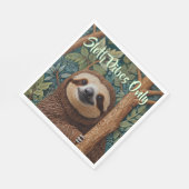 Serviette En Papier Cute retro boho Sloth Hang in there sloth vibes  (Coin)