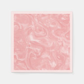 Serviette En Papier Cute rose Abstrait Faux Marbre Motif (Devant)