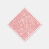 Serviette En Papier Cute rose Abstrait Faux Marbre Motif (Coin)