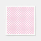 Serviette En Papier Cute rose En vichy Motif (Devant)