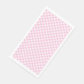 Serviette En Papier Cute rose En vichy Motif (Coin)