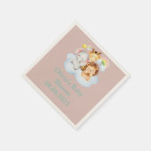 Serviette En Papier cute safari animals (Coin)