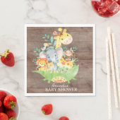 Serviette En Papier Cute Safari Jungle Baby shower papier serviettes (En situation)