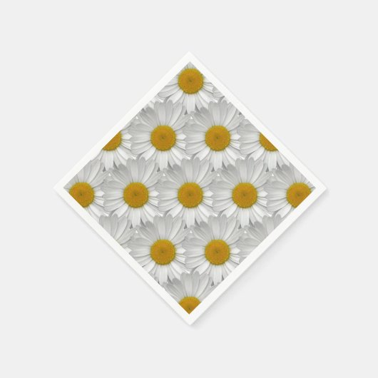 Serviette En Papier Cute simple Motif blanc marron (Coin)