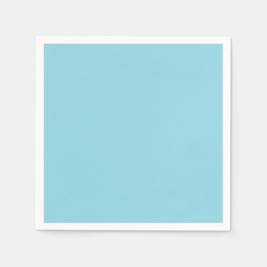 Serviette En Papier Cute Sky Blue Solid Napkins (Devant)