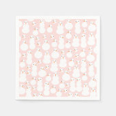 Serviette En Papier Cute Snowmen Papier serviettes (Devant)