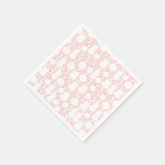 Serviette En Papier Cute Snowmen Papier serviettes (Coin)