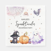 Serviette En Papier Cute Spooktacular Anniversaire (Devant)
