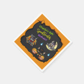 Serviette En Papier Cute Spooktacular Halloween Cartoon Birthday Party (Coin)