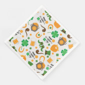 Serviette En Papier Cute St. Paddy's Day Motif à thème irlandais (Coin)