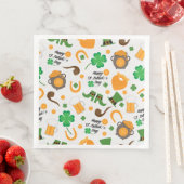 Serviette En Papier Cute St. Paddy's Day Motif à thème irlandais (En situation)