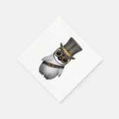 Serviette En Papier Cute Steampunk Baby Penguin (Coin)