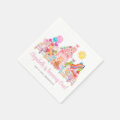 Serviette En Papier Cute Sweet Celebration Candyland Anniversaire de e (Coin)