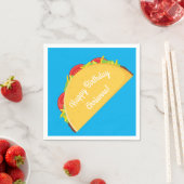 Serviette En Papier Cute Taco Enfants 1er anniversaire fête Nourriture (En situation)