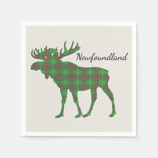 Serviette En Papier Cute Tartan orignal Papier de Terre-Neuve (Devant)