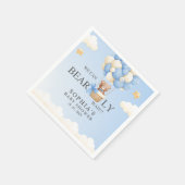 Serviette En Papier Cute Teddy bear Baby shower boy Party (Coin)