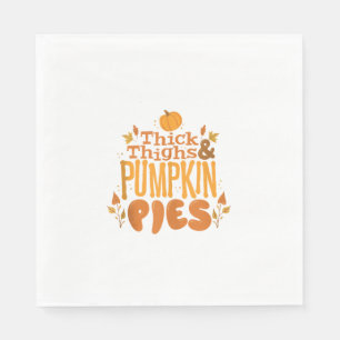 Serviette En Papier Cute Thanksgiving Automne Épais cuisses et Citroui