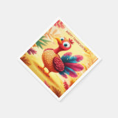 Serviette En Papier Cute Thanksgiving Turquie Napkins (Coin)