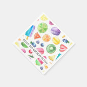 Serviette En Papier Cute Tropical Summer Tutti Fruitti Anniversaire Na (Coin)
