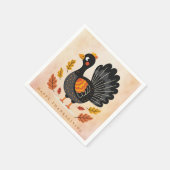 Serviette En Papier Cute Turquie Bon thanksgiving serviettes (Coin)