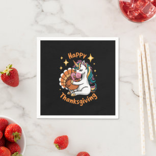 Serviette En Papier Cute Unicorn Accrocs Turquie Bons thanksgivings fi