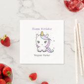 Serviette En Papier Cute Unicorn Anniversaire serviettes (En situation)