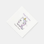 Serviette En Papier Cute Unicorn Anniversaire serviettes (Coin)