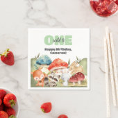 Serviette En Papier Cute Woodland Animals 1st Birthday Party (En situation)