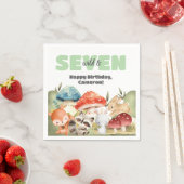 Serviette En Papier Cute Woodland Animals 7th Birthday Party (En situation)