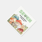 Serviette En Papier Cute Woodland Animals 7th Birthday Party (Coin)