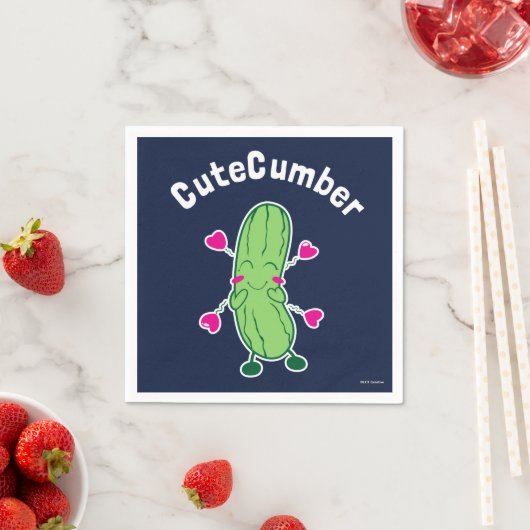 Serviette En Papier CuteCumber (En situation)