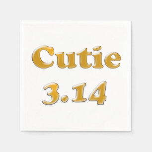 Serviette En Papier Cutie 3,14 Pi Jour