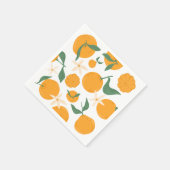 Serviette En Papier Cutie Orange Mandarin Tangerine Clementine (Coin)