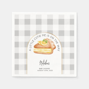 Serviette En Papier Cutie Pie Sur Le Chemin Grey En vichy Plaid Baby s