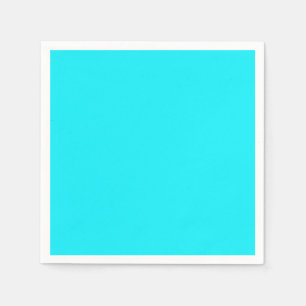 Serviette En Papier Cyan électrique