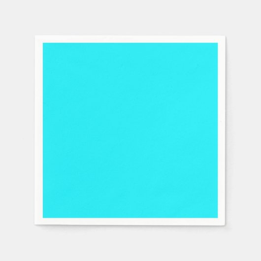 Serviette En Papier Cyan électrique (Devant)