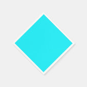 Serviette En Papier Cyan électrique (Coin)