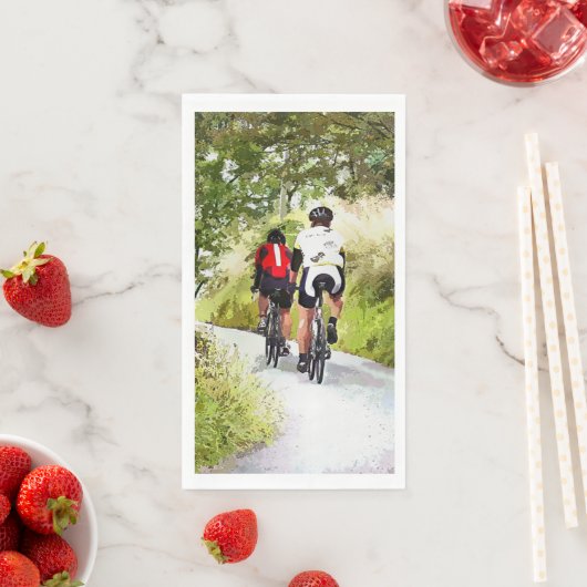 SERVIETTE EN PAPIER CYCLING (En situation)