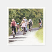 SERVIETTE EN PAPIER CYCLISME (Devant)