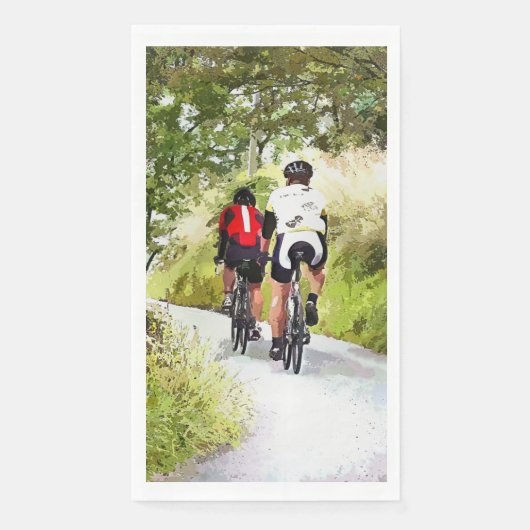 SERVIETTE EN PAPIER CYCLISME (Devant)