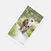 SERVIETTE EN PAPIER CYCLISME (Coin)
