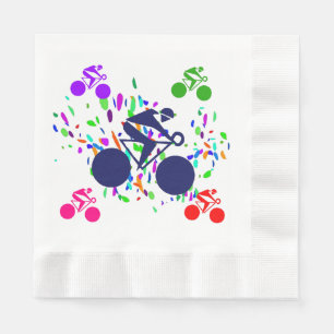 SERVIETTE EN PAPIER CYCLISME