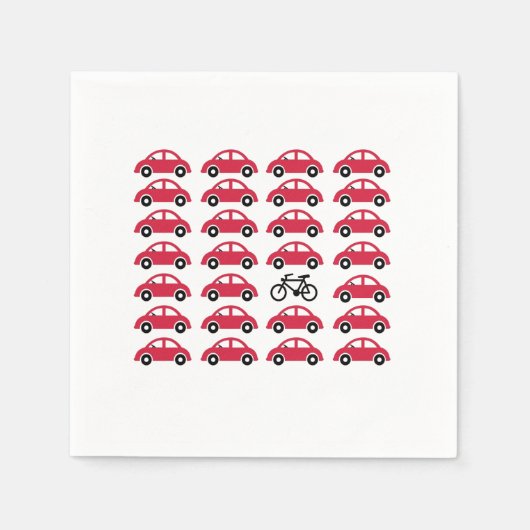 Serviette En Papier Cyclisme (Devant)
