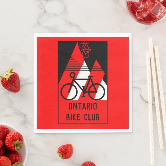 Serviette En Papier Cyclisme Canada (En situation)
