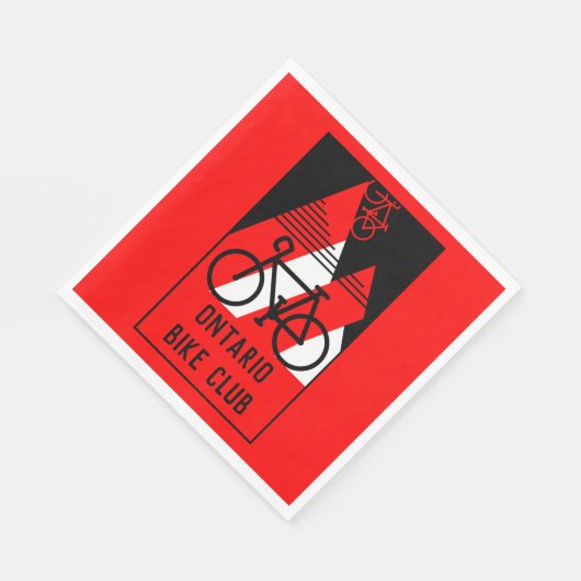 Serviette En Papier Cyclisme Canada (Coin)